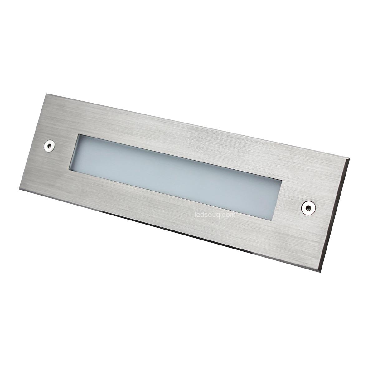 LED recessed low energy LED wall light